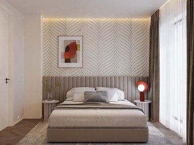 现代卧室3D模型下载